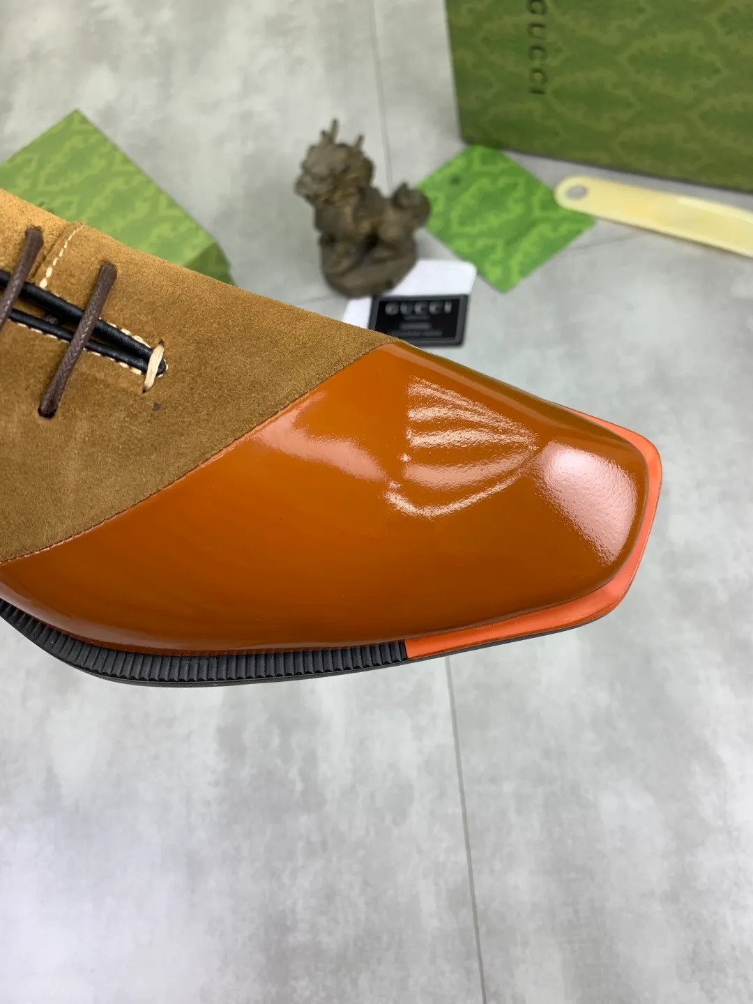 Men's Men's Shoes 💰P580 [New Style] 💰💎💎💎 [Gucci] GUCCI high-end men's formal business leather shoes, original order 1:1! Original imported high-end calfskin, original metal buckle, imported first-layer pigskin lining for feet, original high-end outsole, men's shoe size: 38-44
